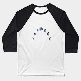 Moon Phases | Watercolor Baseball T-Shirt